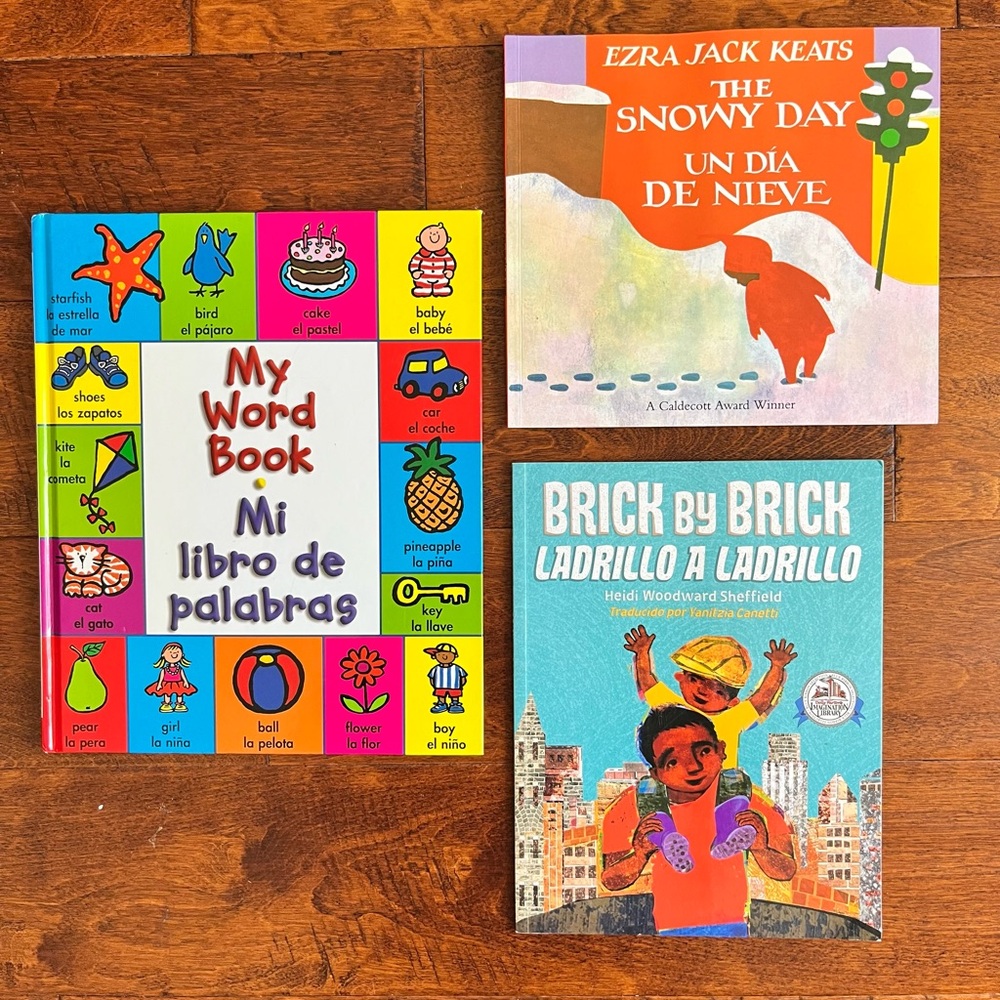 Brilliantly colored bilingual children’s books.
